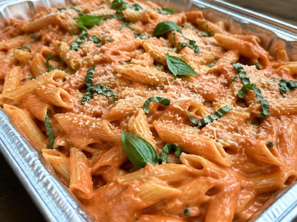 Penne in Creamy Vodka Sauce